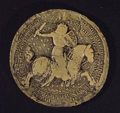 Pieczęć Ludwika I Anjou (1339-84), króla Sycylii, 1383 autorstwa French School