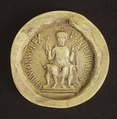 Pieczęć Filipa I (1052-1108) 1082 (wosk) autorstwa French School