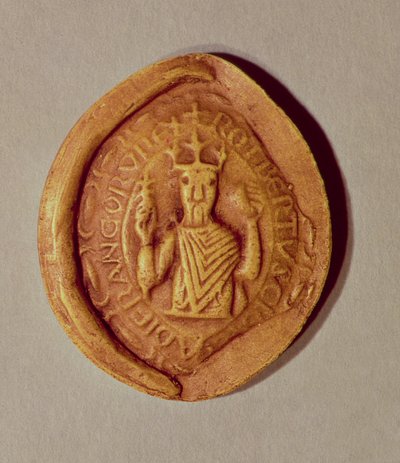 Pieczęć Roberta II (ok. 970-1031) Pobożnego, 997 AD autorstwa French School