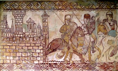 Druga Krucjata (1147-1149): początek wypraw krzyżowych. Fresk kaplicy Cressac autorstwa French School