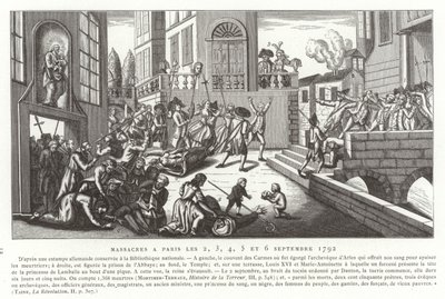 Masakry wrześniowe, Paryż, Rewolucja Francuska, 1792 autorstwa French School