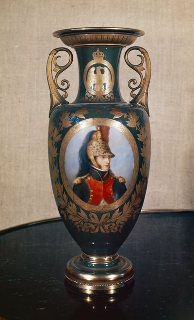 Wazon Sevres przedstawiający Ludwika Bonaparte (1778-1846) (porcelana) autorstwa French School