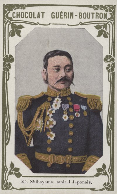Shibayama, japoński admirał (kolorowe zdjęcie) autorstwa French School
