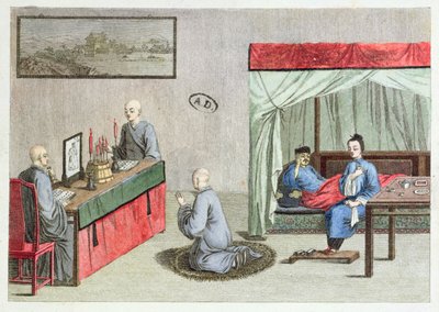 Choroba, według oryginalnego chińskiego druku, 1810 autorstwa French School