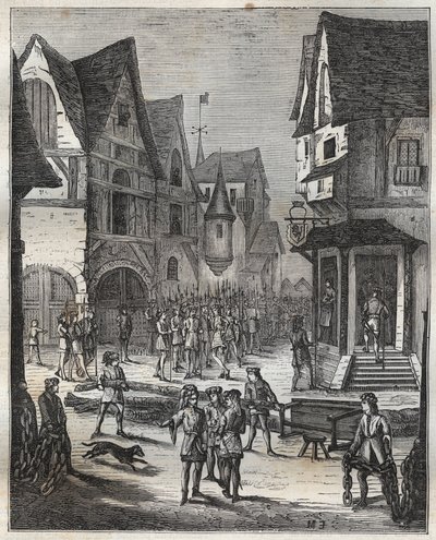 Siege de Paris (1358) - 22 lutego autorstwa French School