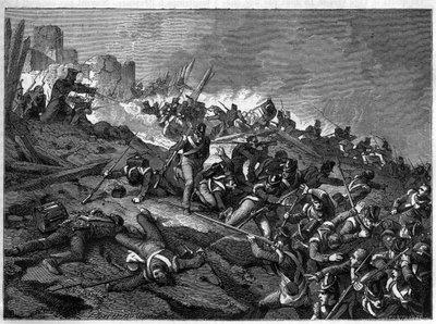 Oblężenie Burgos od 18 września do 22 października 1812 - Kampania Hiszpanii i Portugalii (1808 - 1814) (od 18 września do 22 października 1812: Siedziba Burgos) - w „”Historia imperium na podstawie historii konsulatu „” Adolphe Thiers -187 autorstwa French School