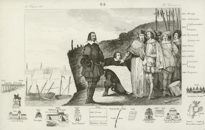 Oblężenie La Rochelle, Francja, 1627-1628 autorstwa French School