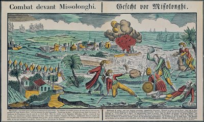 Oblężenie Missolonghi, 22 kwietnia 1826 autorstwa French School