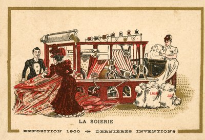 Produkcja jedwabiu (chromolitho) autorstwa French School
