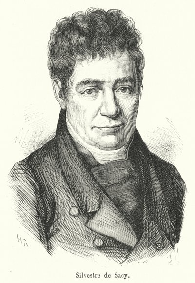 Silvestre de Sacy (grafika) autorstwa French School