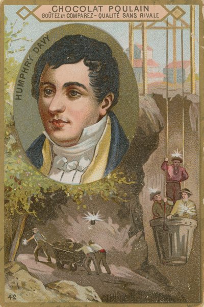 Sir Humphry Davy autorstwa French School
