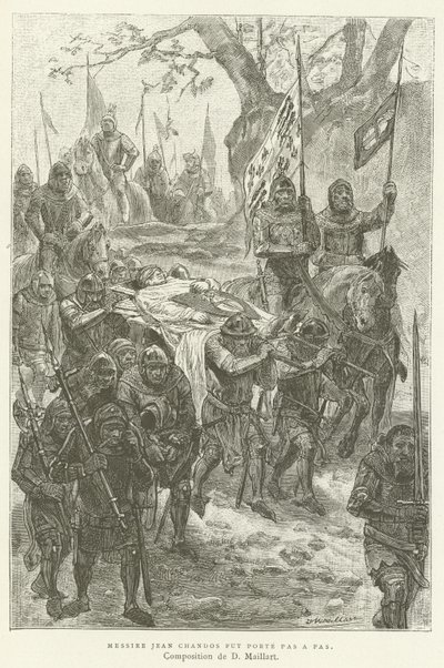 Sir John Chandos był prowadzony krok po kroku autorstwa French School