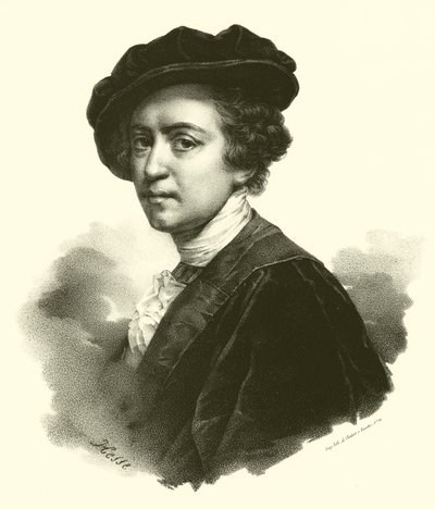 Sir Joshua Reynolds, portret (grafika) autorstwa French School