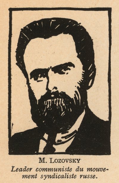 Salomon Łozowski, rosyjski rewolucjonista bolszewicki i polityk radziecki, sekretarz generalny Czerwonej Międzynarodówki (Profintern) (zdjęcie ilustracyjne) autorstwa French School