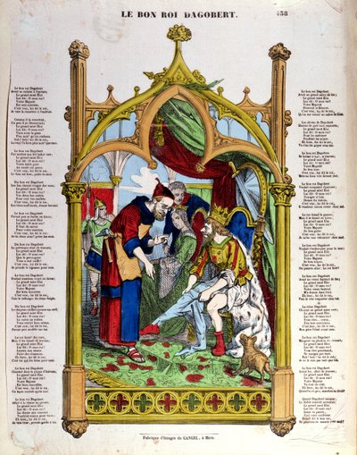 Teksty piosenek dla Le Bon Roi Dagobert, połowa XIX wieku autorstwa French School