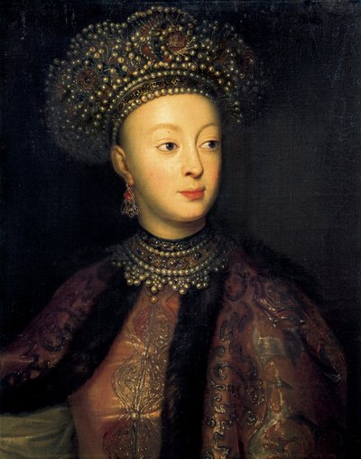 Zofia Aleksiejewna z Rosji (olej na płótnie) autorstwa French School