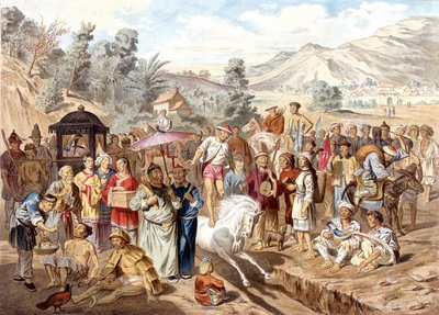 Południowe Chiny: Wojskowy egzamin licencjacki w Sin Cheou Fou. Atlas wyprawy poszukiwawczej do Indochin w latach 1866-1868, pod redakcją F. Gamiera autorstwa French School