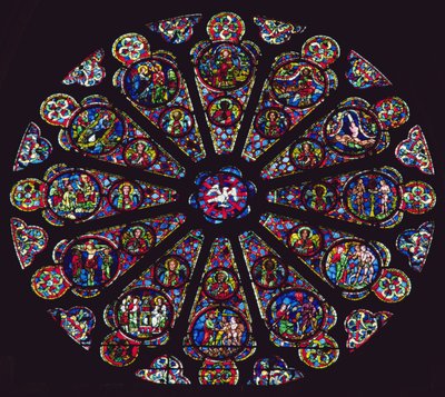 Rozeta południowa, 1235-40 autorstwa French School