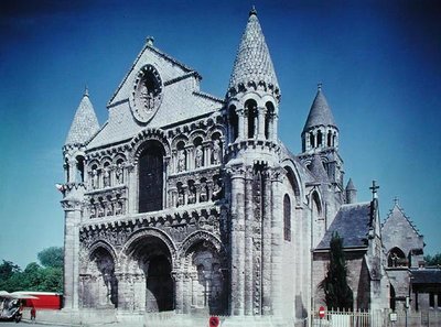 Widok kościoła od strony południowo-zachodniej autorstwa French School