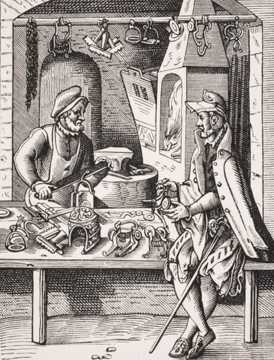 Spur Maker, reprodukcja drzeworytu Josta Ammana (1539-91) z 