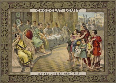 Św. Felicyta z Rzymu i jej siedmiu synów autorstwa French School