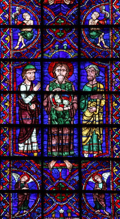 Św. Jan Chrzciciel z Agnus Dei (w106) autorstwa French School