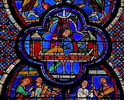 Okno św. Jana: czeka na śmierć i zmartwychwstanie (w48) autorstwa French School
