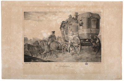 Dyliżans, 1823 autorstwa French School