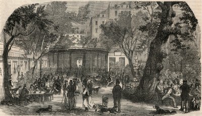 Pieczęć Cheval Blanc w Paryżu w XIX wieku - Grawerowanie w „Tableau-de-Paris” Edmonda Texiera 1852 autorstwa French School