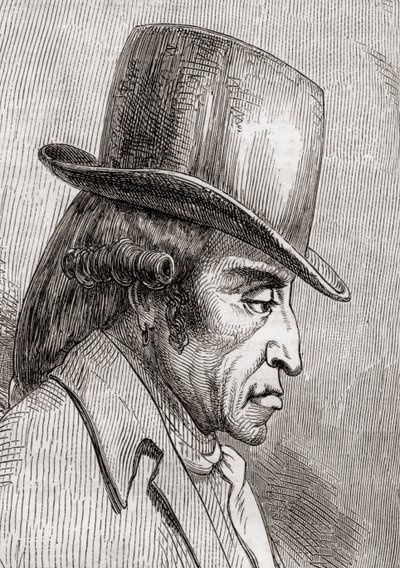 Stanislas Marie Maillard, rytowany przez J. Gaucharda wg Bocourt, z „Histoire de la Revolution Francaise” Louisa Blanca (1811-82) autorstwa French School