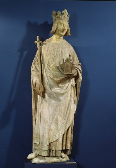 Posąg Karola V (1338-80) Króla Francji, 1365-80 (patrz także 27646) autorstwa French School