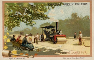 Walec parowy (chromolitho) autorstwa French School