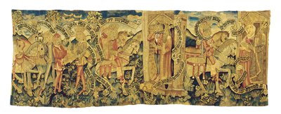 Fragment mitologicznego gobelinu w Strasburgu, ok. 1470-90 autorstwa French School