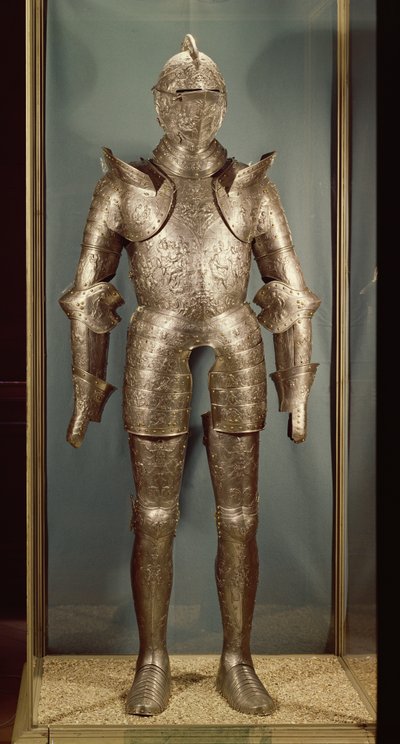 Zbroja Henryka II (1519-59) (żelazo) autorstwa French School