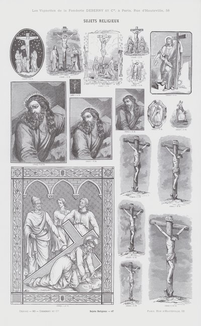Przedmioty religijne (grafika) autorstwa French School