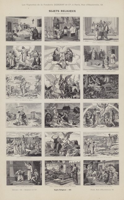 Przedmioty religijne (grafika) autorstwa French School