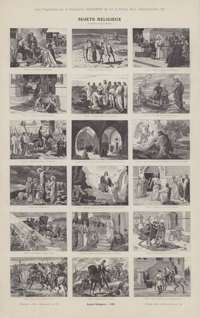 Przedmioty religijne (grafika) autorstwa French School
