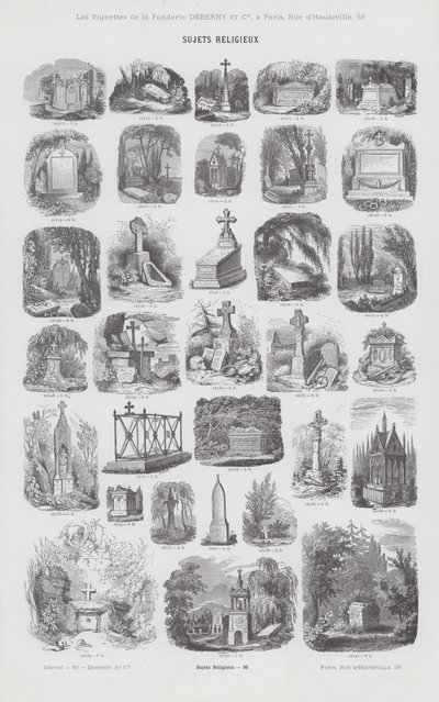 Przedmioty religijne (grafika) autorstwa French School