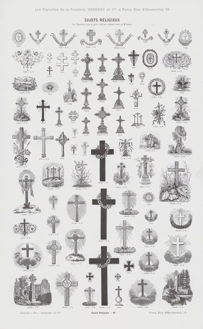 Przedmioty religijne (grafika) autorstwa French School