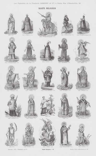 Przedmioty religijne (grafika) autorstwa French School