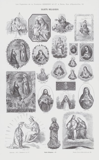 Przedmioty religijne (grafika) autorstwa French School