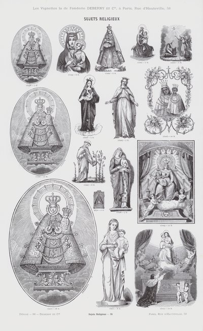 Przedmioty religijne (grafika) autorstwa French School