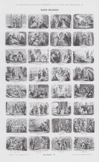 Przedmioty religijne (grafika) autorstwa French School