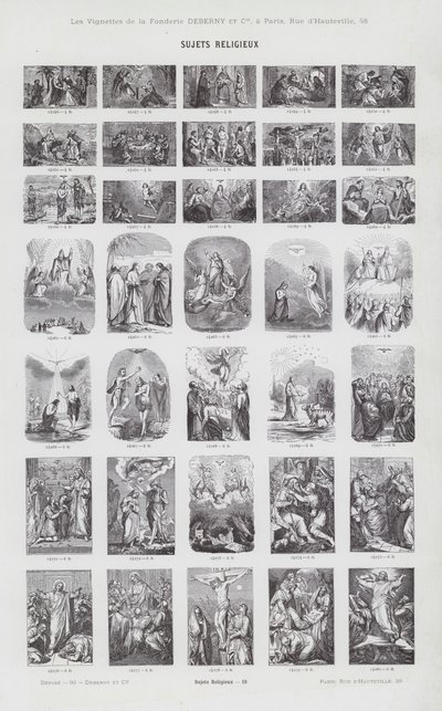 Przedmioty religijne (grafika) autorstwa French School