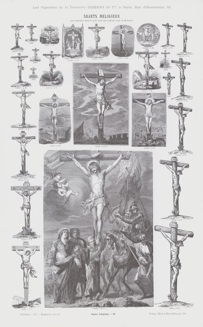 Przedmioty religijne (grafika) autorstwa French School