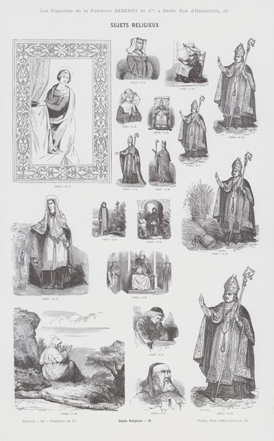 Przedmioty religijne (grafika) autorstwa French School