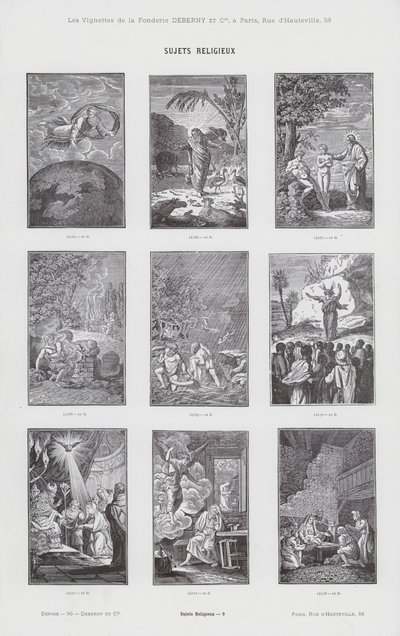 Przedmioty religijne (grafika) autorstwa French School