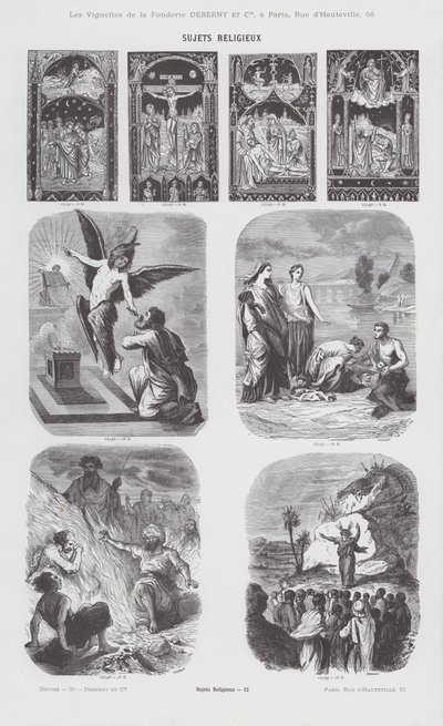 Przedmioty religijne (grafika) autorstwa French School