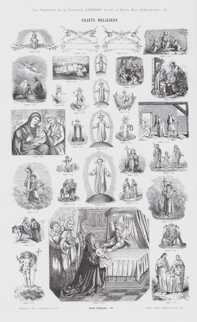 Przedmioty religijne (grafika) autorstwa French School