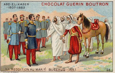 Poddanie Abdelkadera marszałkowi Bugeaud autorstwa French School
